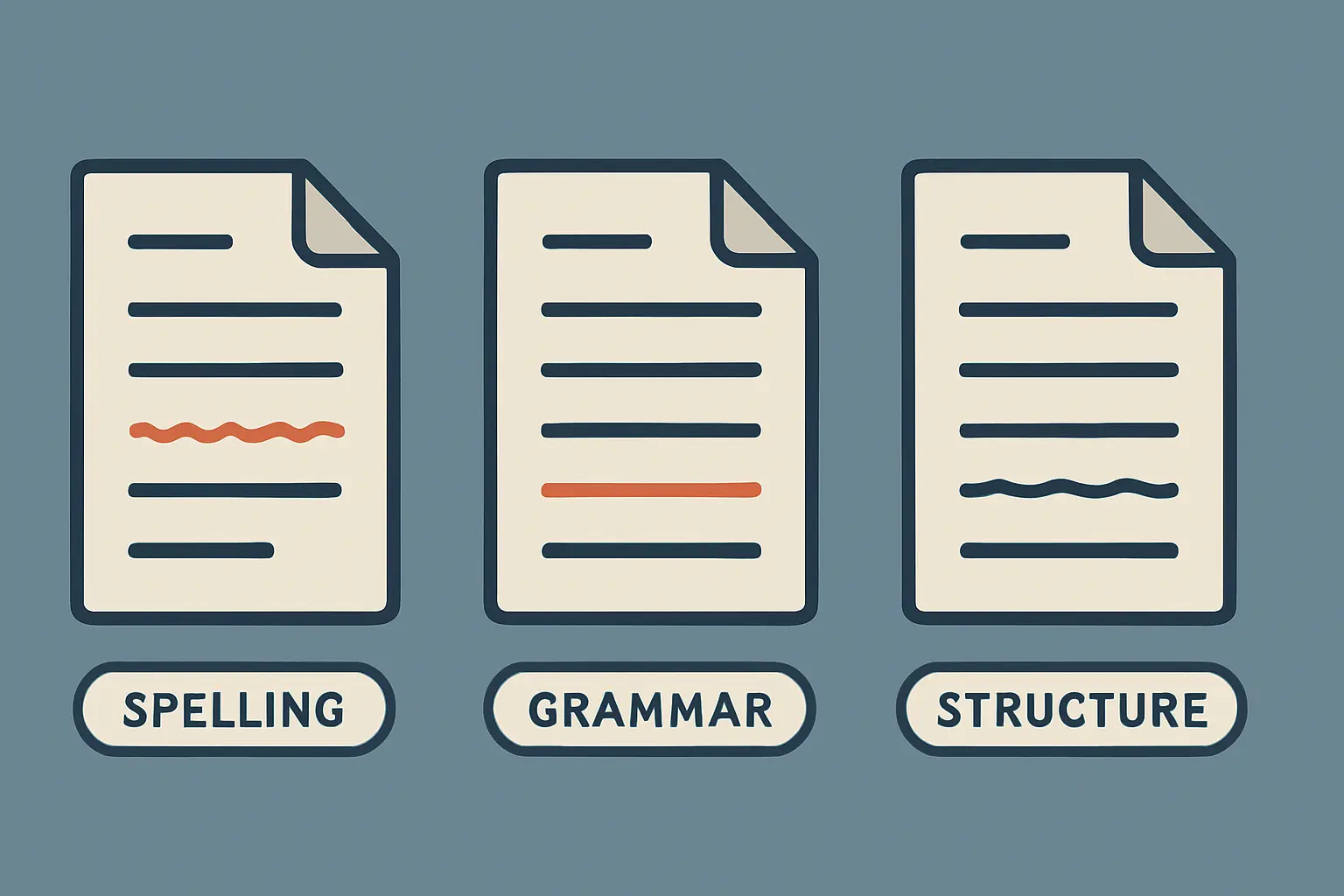 Comparación ilustrada de tres herramientas de corrección de gramática y estilo académico